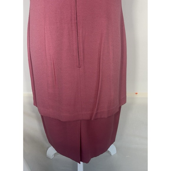 Karin Stevens Woman's 8 SS Mauve Lined Attached Jacket Wedding guest Dress - Picture 8 of 13